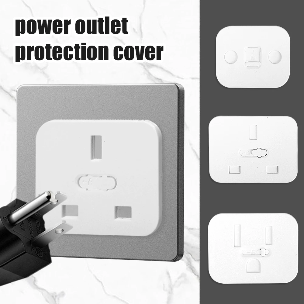 1-3pcs Sliding Type Power Socket Protection Covers Anti-electric Shock Switch Safety Plug Protective Cover Baby Safety Supplies