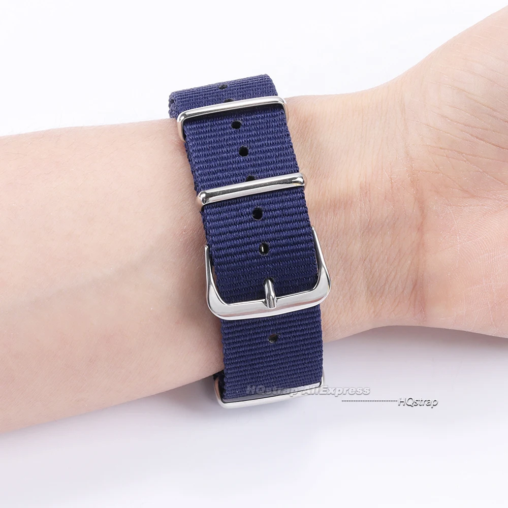 Universal Nylon Canvas Watch Strap - Classic Replacement Band, Multiple Width Options