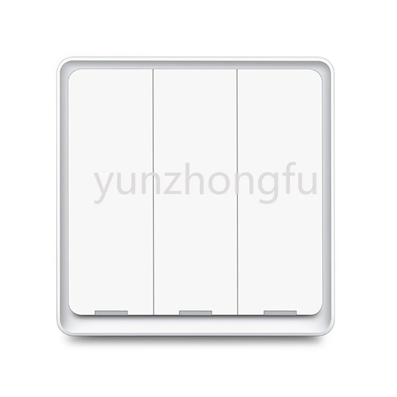 Zigbee-interruptor de luz inalámbrico para el hogar y la cocina, pulsador inteligente de pared con Wifi, con batería, 3 botones