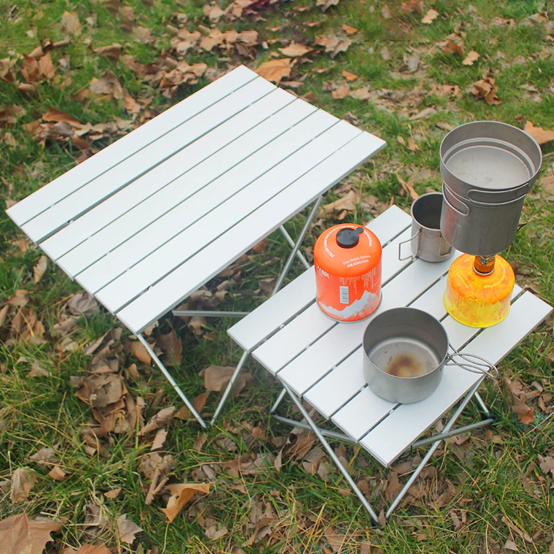 

Folding Camping Table Outdoor BBQ Backpacking Aluminum Alloy Portable Durable Barbecue Desk Furniture Computer Lightweight