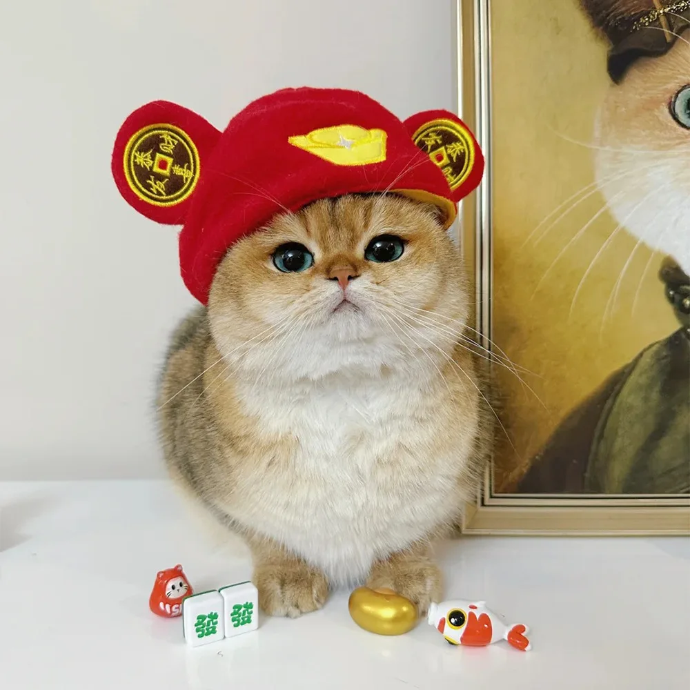 Pet Headgear Halloween Hat Cute Dog Teddy Dress Up Sunflower Pet Headwear Wig Cat