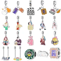 New 925 Silver Friends Good Friends Series Boutique Colorful Charm Pendant Fit for Original Bracelets DIY Jewelry Accessories 1