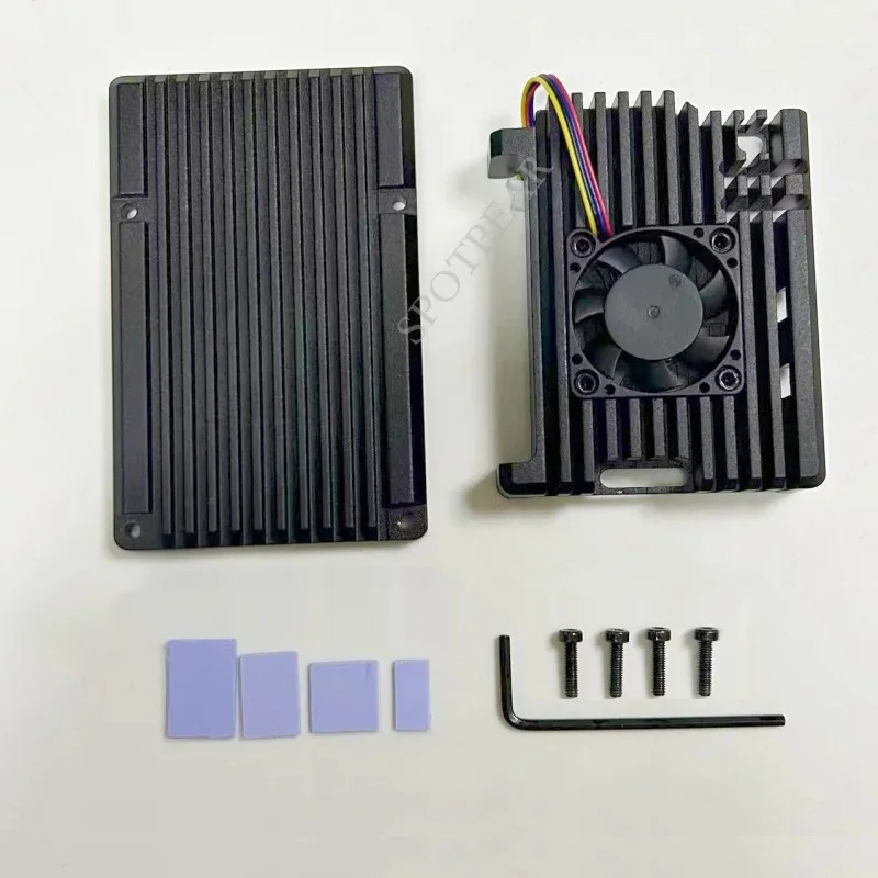 Raspberry pi 5 alumínio caso com opção