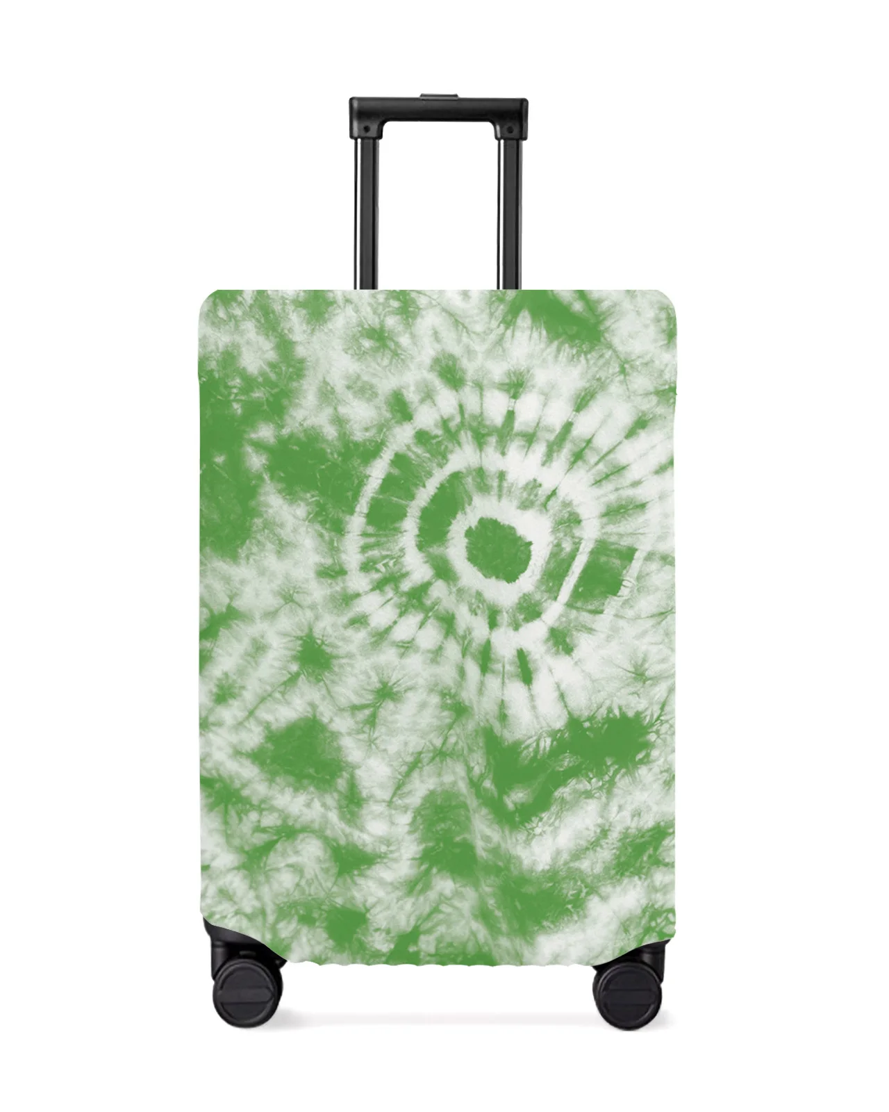 

Green Tie-Dye Pattern Travel Luggage Protective Cover for Travel Accessories Suitcase Elastic Dust Case Protect Sleeve