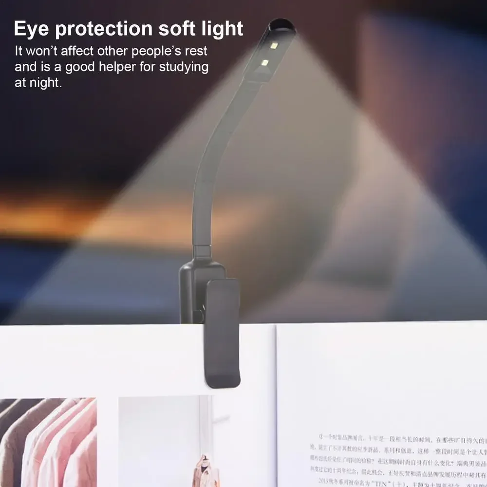LED Light Desk Lamp Night Light LED Desk Lamp Book Light LED Reading Light Book Lights Portable Rechargeable Lights Clamps For Camping Travel Studying