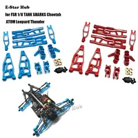 Metal Upgrade Swing Arm Steering Cup Back Cup for FSR 1/8 TANK SHARKS Cheetah ATOM Leopard Thunder Upgrade Parts Kit RC Car 1