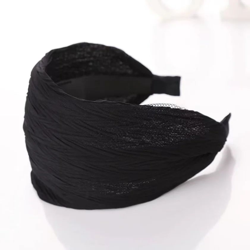 Spitze bestickte Blume Stirnband breite Frauen Haar Hoop Kopfbänder gezahnt rutschfeste Haarband Lünette Haar-Accessoires Kopfschmuck – Detail 20