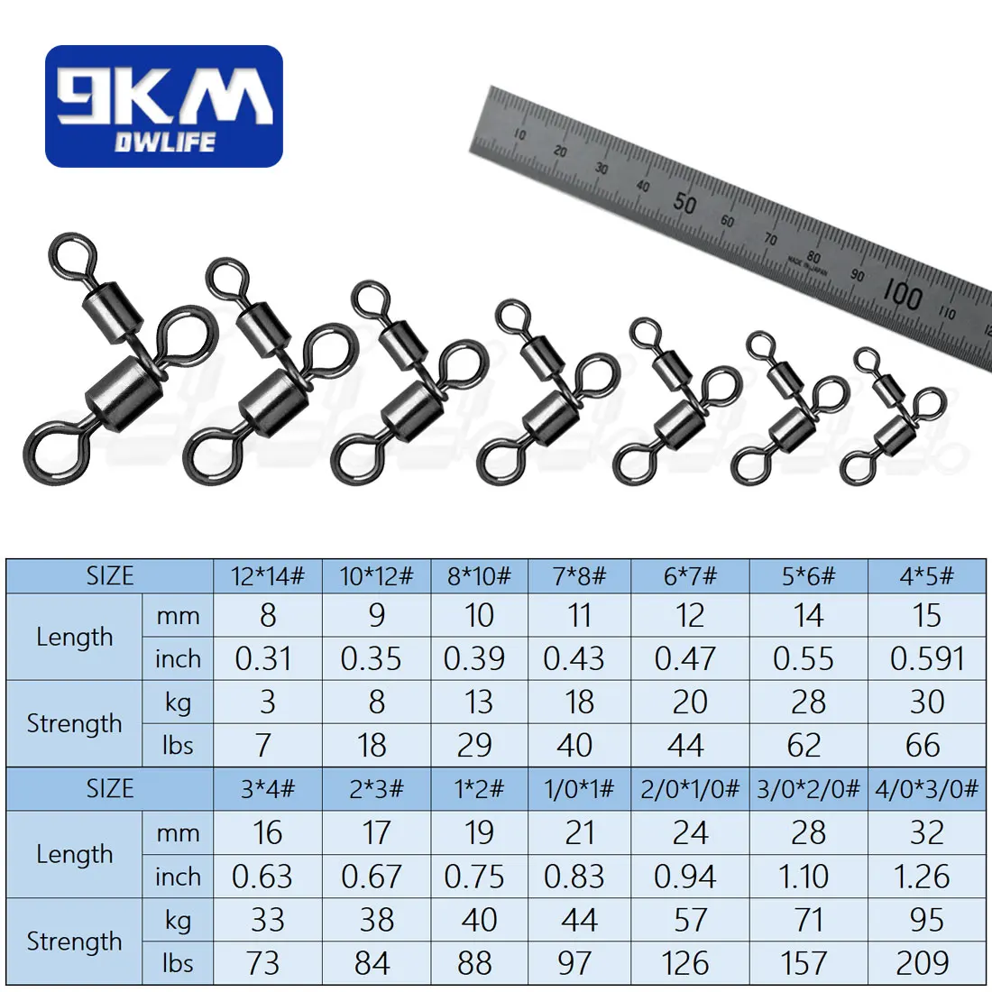 Fishing Swivel 3 Way Swivels Fishing Crossline Swivel 25~100Pcs Fishing Lures Ring Chain Connector Saltwater Freshwater Trolling Catfish Rig