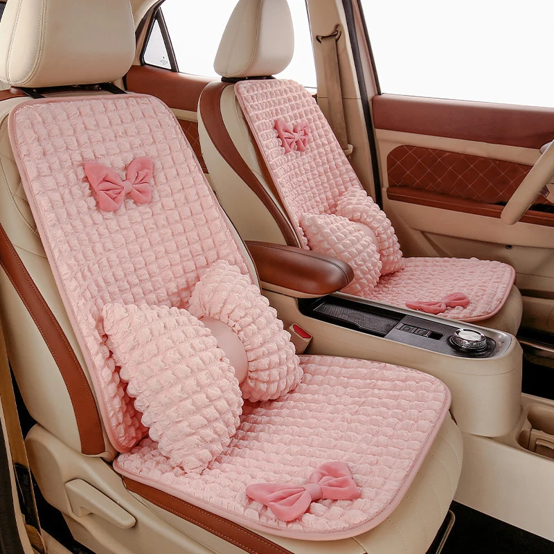 Mexpekil 2PCS Car Seat Covers Pink Cherry Blossom Car Seat