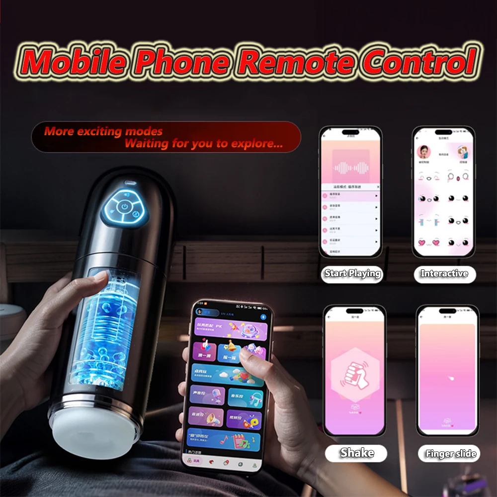 Automatic male masturbator Male Masturbator Cup 10 Thrusting Rotating Modes Pocket Pussy Penis Blowjob Machine Sex Toy For Men Adult Supplies