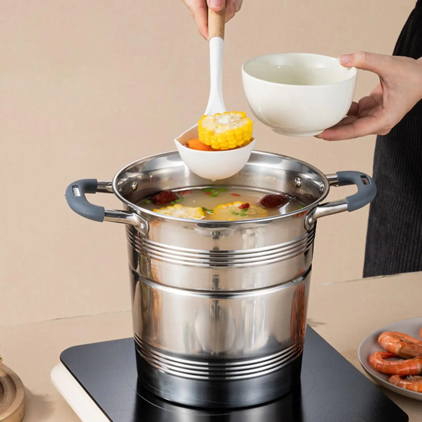 Stainless Steel Deep Fryer Pot Blade Cookware French Fryer for French Fries Home Kitchen Stainless Steel Deep Fryer Pot Blade Cookware French Fryer for French Fries Home Kitchen