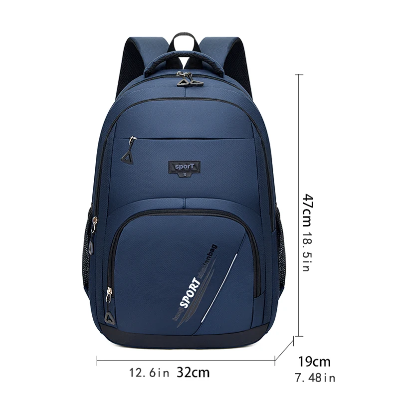 Men's backpack - large capacity, suitable for 15.6-inch laptops, adjustable shoulder strap, perfect for casual commuting and tra