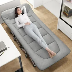 Soft And Comfortable Portable Folding Bed Single Office Nap Lounge Chair Marching Home Escort Bed Nap Artifact
