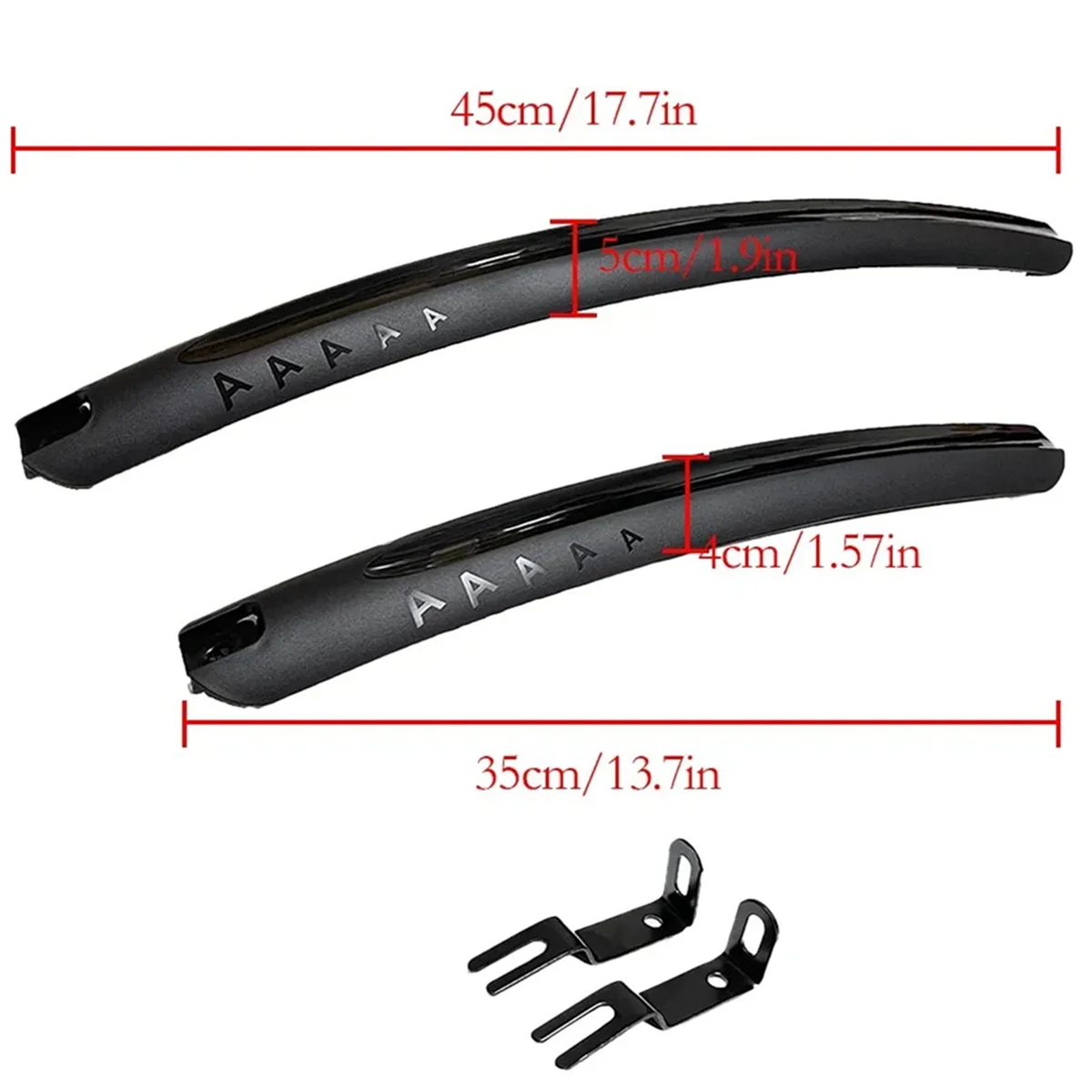 BAAU 2X Mountainous Road Bike Mudguard 700C Quick Detachable Simple Installation Bicycle Universal Accessory