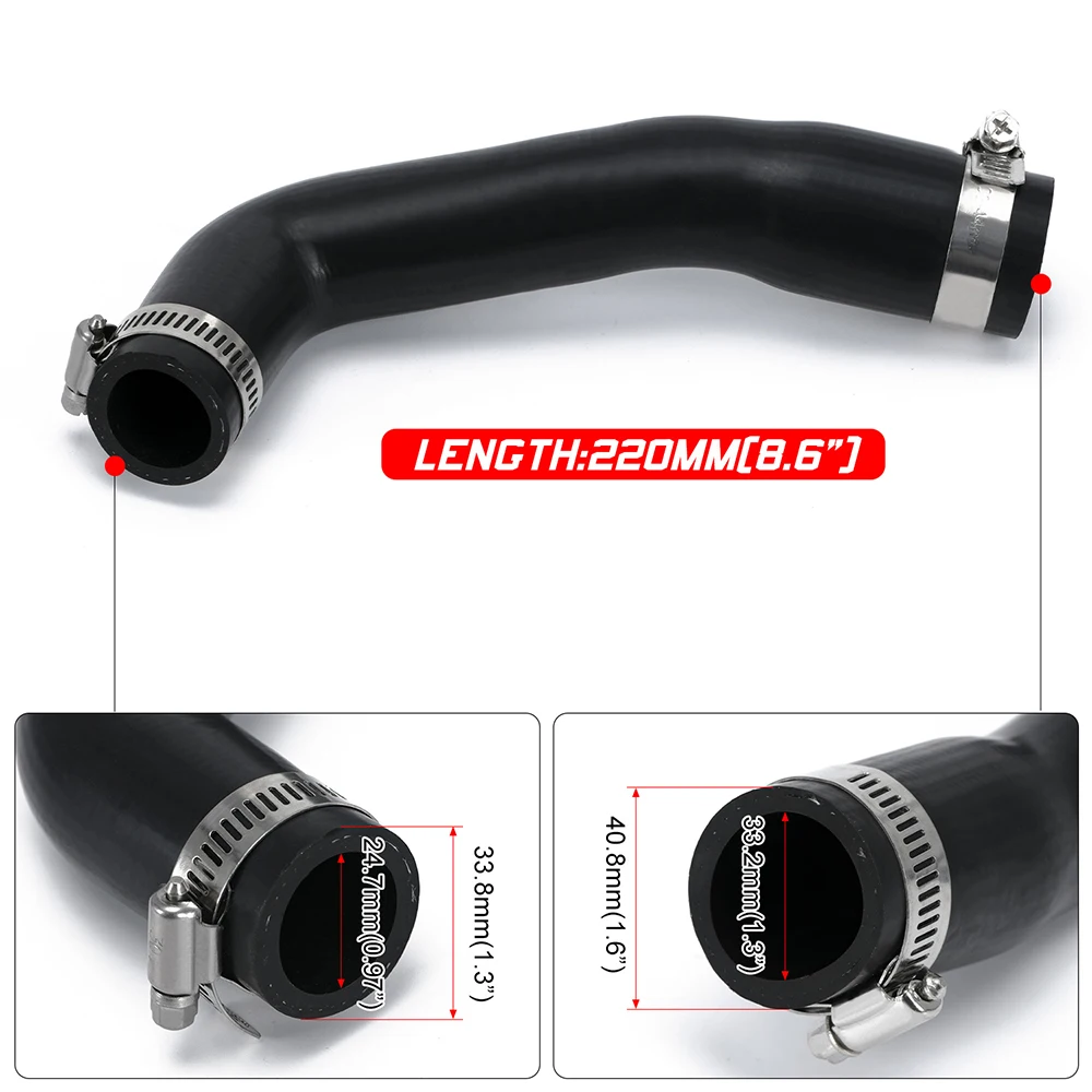Fuel Hose Set Fuel Filler Hose & Fuel Vent Hose Set With 4 Clamps For 87-95 Jeep Wrangler (YJ) 2.5L 4.0L 4.2L 52040079 52040081