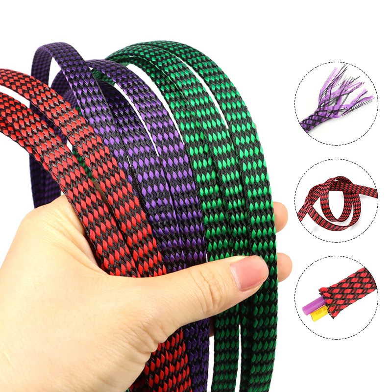 Flexible Cable Sleeving - Durable Braided Insulated Protection Wrap