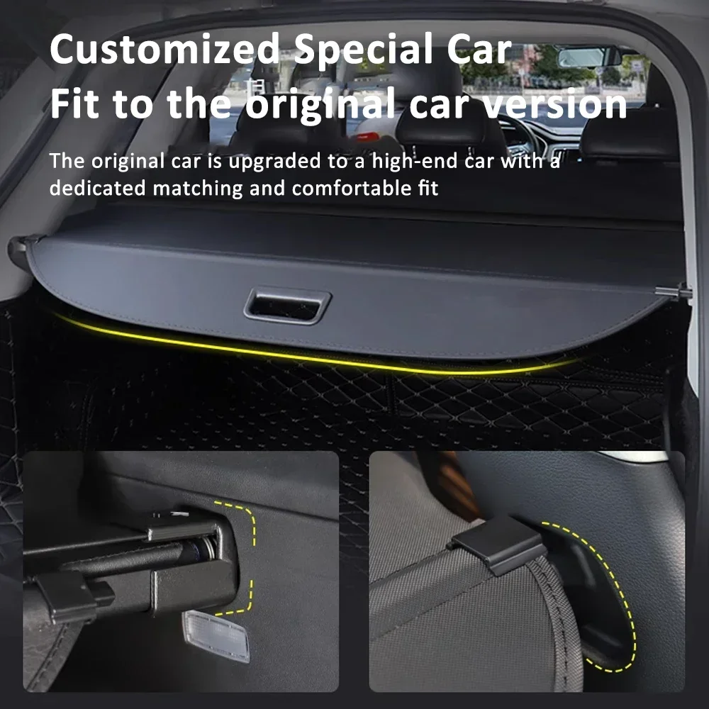 For Hyundai Tucson TL N-Line ~ Rear Trunk Cargo Cover Security Partition Board Privacy Shield Shade Curtains Accessories
