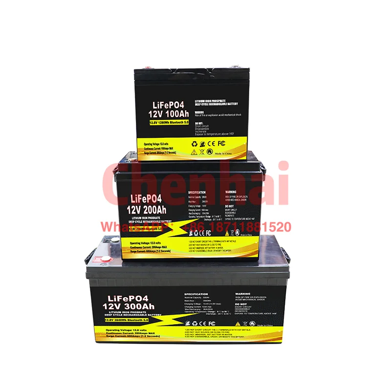 

Bms Bluetooth Intelligent Control System 12v Lifepo4 Cycle 100ah Lithium Battery