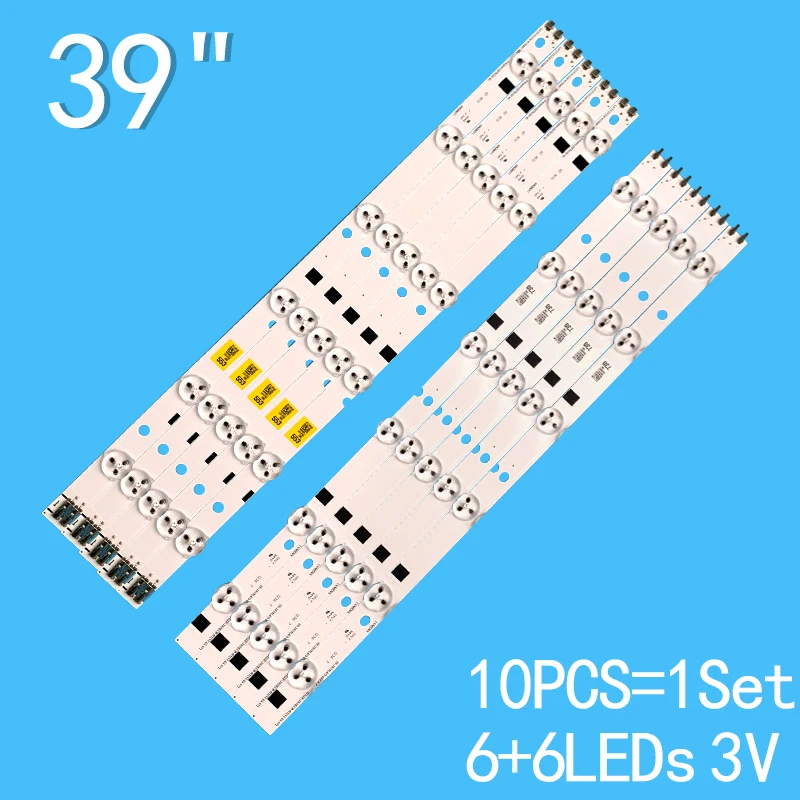 388mm 3V TV maintenance backlight strip suitable for Samsung 39-inch D1GE-390SCB-R1 5 pairs/group LED light strip UA39EH5003R UN