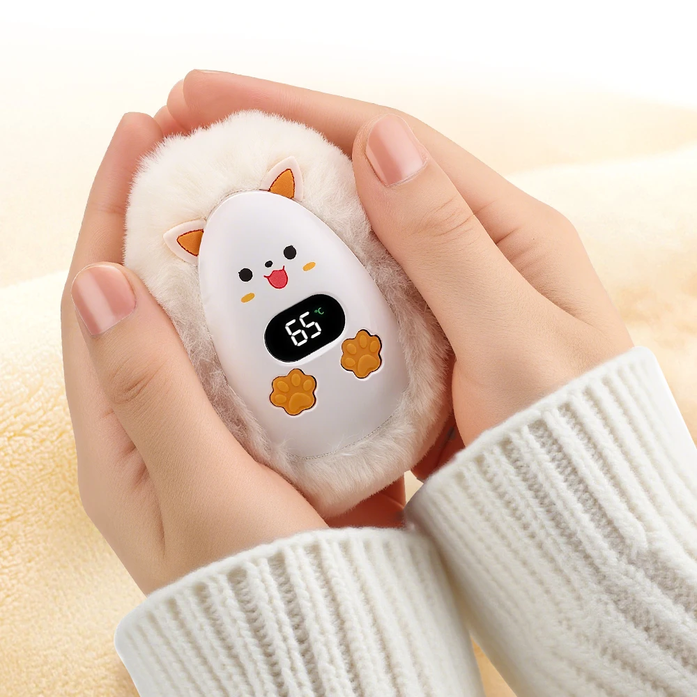 3 Temp Adjustable Electric Plush Hand Warmer Portable Fast Heating Pocket Heater Winter Gift for Men And Women