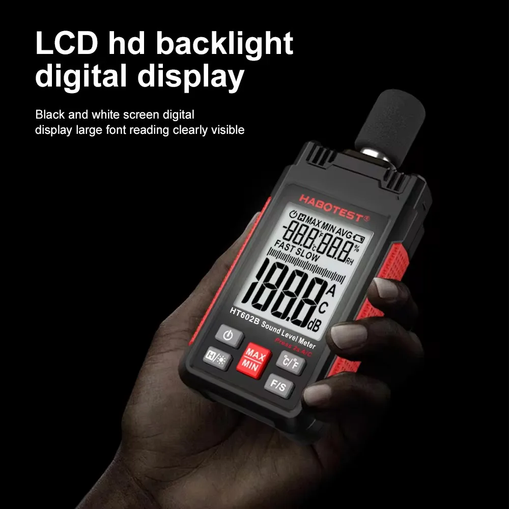 Digital Sound Level Meter Handheld DB Meter Sonometro Audio Level Meter Decibelimetro 30-130dB Decibel Portable Noise Meter 3