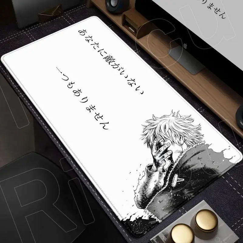 XXL Large Mousepad Vinland Saga 90x40CM Mouse Pad E-sports Gaming Keyboard Protector PC Accessories HD Computer carpet Desk Mat - Image 8