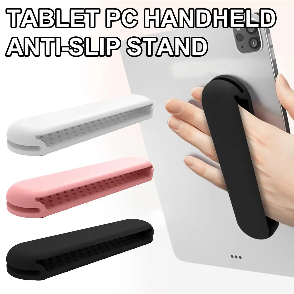Universal Silicone Tablet Hand Holder with Anti-Slip Wrist Strap