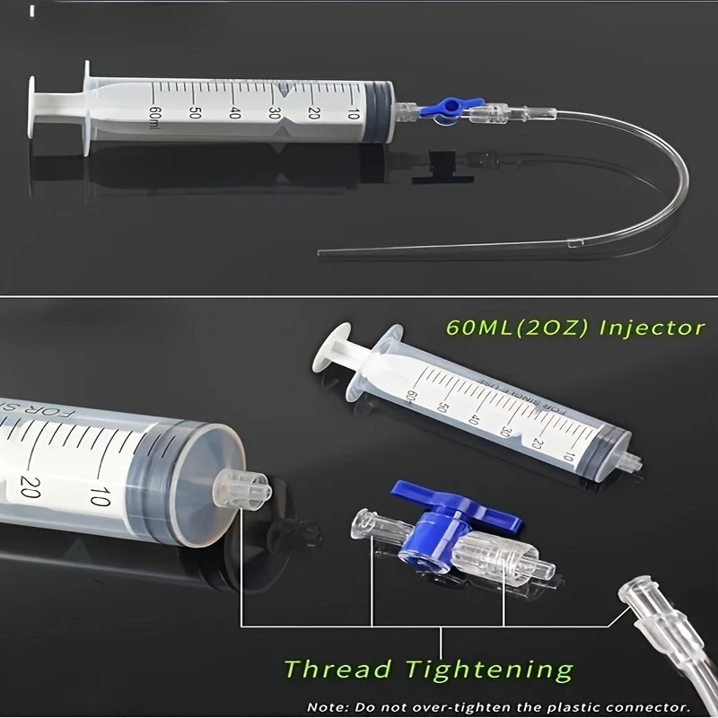 Bicycle Tire Injection Tool 60ml Tire Tubeless Sealant Injector Oil Mineral Change Tool For Bike Repair Tools