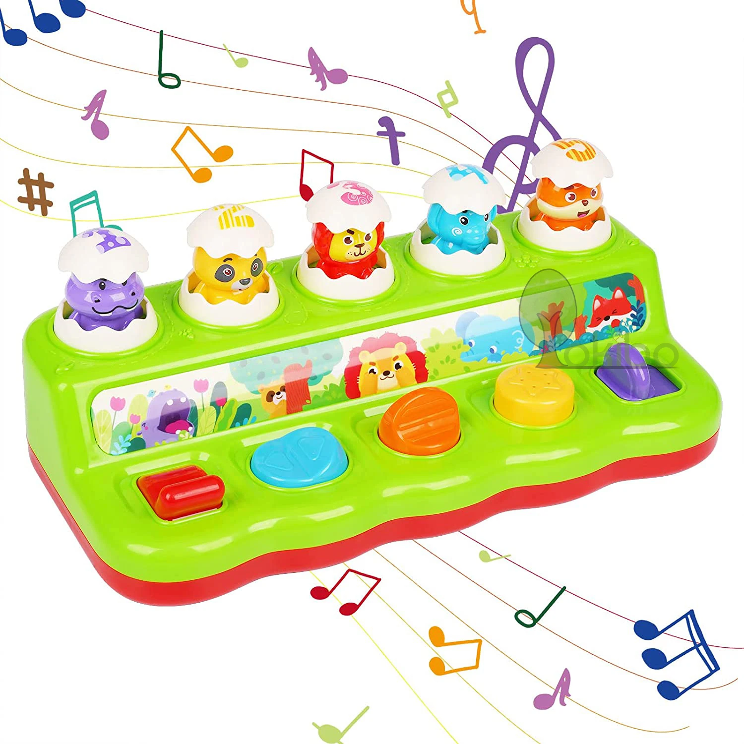 

Baby Pop Up Toy Babies Toys 6 12 Months with Sound and Light Jungle Pop Up Baby Toy Popup Animal Toy for Early Educational Toys