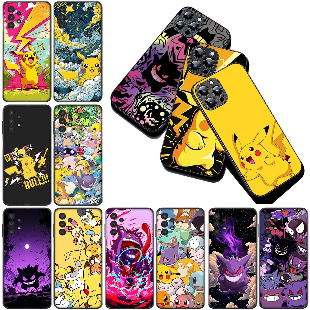 Cute P-Pokemons Gengar & P-Pikachus Phone Case Cover