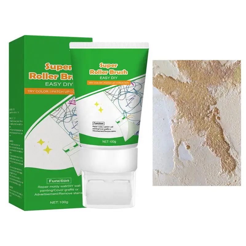 

Настенный Складной Ролик 100 г, складной ролик с быстросохнущей компактной щеткой, настенные принадлежности «сделай сам» для кабинета, столовой