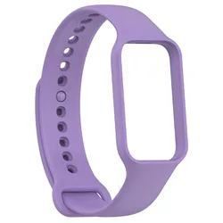 Silicone Strap Bracelet with Protective Film - Premium Replacement Wristband Accessories (PURPLE)