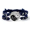 Bracelet tressé Dragon Tai Chi Gossip pour femmes et hommes, meilleurs amis, réglable, Yin Yang, bijoux de Couple à la mode, 2 pièces/ensemble