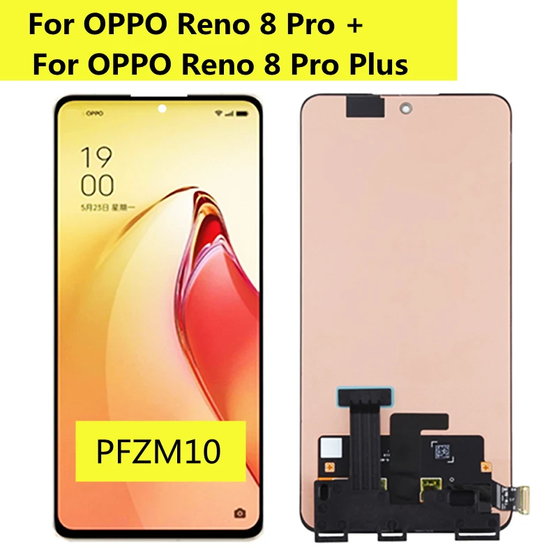 

6.7''AMOLED For Oppo Reno8 Pro Plus LCD Display Screen Touch Panel Digitizer For Oppo Reno 8 Pro Plus 8 Pro+ PFZM10 LCD