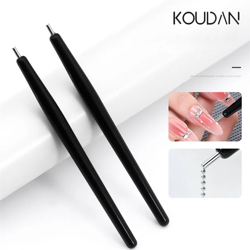 Nail Tools Suction Steel Ball Magnet Pen Nail Art Iron Suction Cat Eye Polish Bead Chain Tool magnetic nail pen