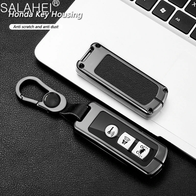 In Lega Di Zinco Car Key Cover Case Shell Holder Fob Per Honda Pcx Forza 300 Airblade 125 C125 Super Cub Scooter Vario 150 Accessori