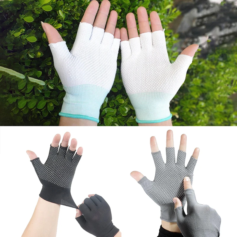 Summer Thin Riding Gloves Half-finger Outdoor Sports Fishing Sun Protection Breathable Cycling Gloves