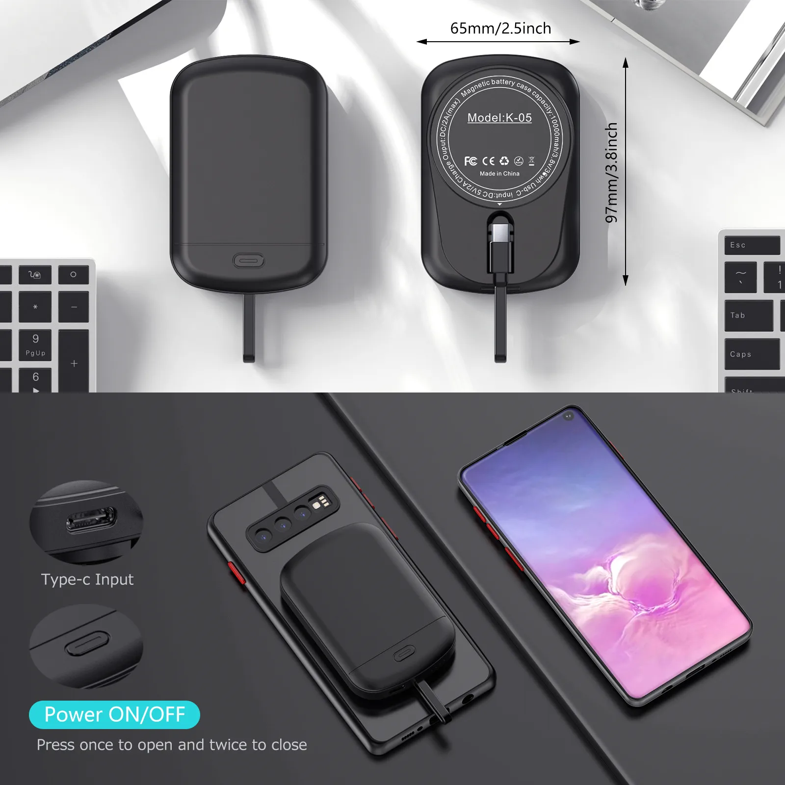 Wireless Charging Case S10e Qi Charging Power Galaxy S10e Charging