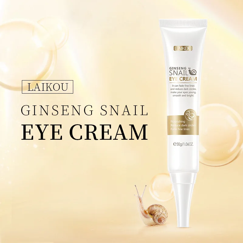 

LAIKOU Snail Eye Cream Peptide Collagen Serum Brighten Brighten Remove Dark Circles Against Puffiness And Bags Eye Care