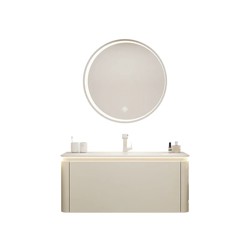 

Whole Washbin Light Luxury Bathroom Cabinet Combination Bathroom Modern Minimalist Wash Basin Washstand