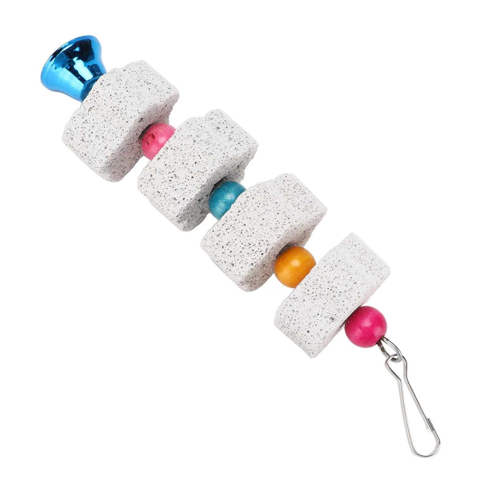 Parrot Toy Bird Toy Bird Cage Accessories Pet Mineral Supplement Bird Toys Bird Cage Accessories Beak Grinding Stone Porous Mineral Stone for Hamster Rabbit Budgies Parakeet