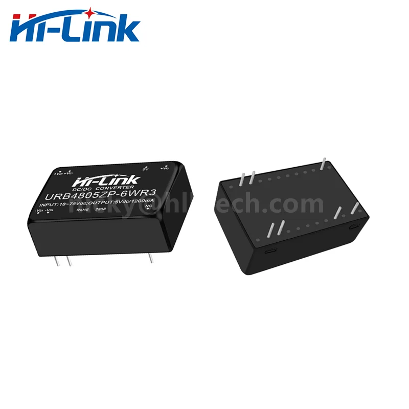 Hi-Link New 6W 48V to 3V 5V 12V 15V 24V Isolated Converter URB2405ZP-6WR3 DCDC Switching Power Supply Module for battery BMS 3