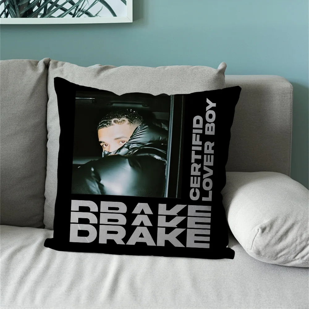 래퍼 D-Drake 모든 개용 베개 케이스 소파, 거실, 침실, 머리판, 등받이 쿠션, 사각 쿠션, 낮잠 시간