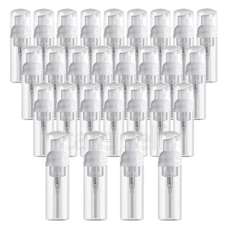 10/28/50pcs 30/60/100ml Plastic Foam Pump Bottle Empty Face Eyelashes Cosmetic Bottle Cleaner Soap Dispenser Foam Bottle