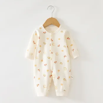 AYNIGIELL بدلة أطفال للخريف والشتاء ترتدي ملابس بذلة واحدة لحديثي الولادة للفتيات الصغيرات من عمر 0 إلى 18 شهرًا 3