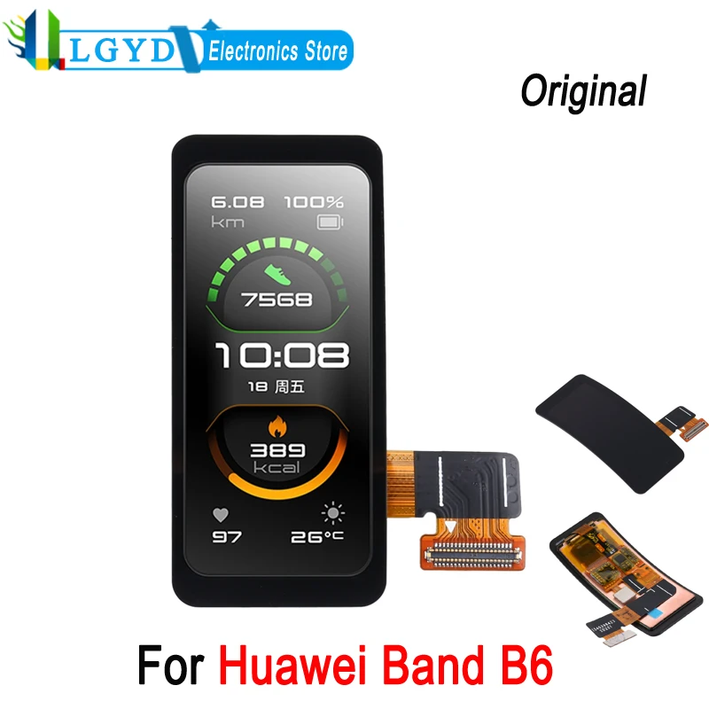 

Original 1.53 Inch LCD Screen For Huawei Band B6 AMOLED Display and Digitizer Full Assembly Replacement Part