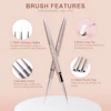 1Pc Kolinsky Nail Art Liner Painting Brush French Stripe Liner Flower 3D Tips Manicure Ultra-thin Line Drawing Pen Nail Art Tool 2
