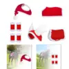 Horse Christmas Hat, Xmas Horse Hat Equestrian Equipment Riding Race Horse Santa 3