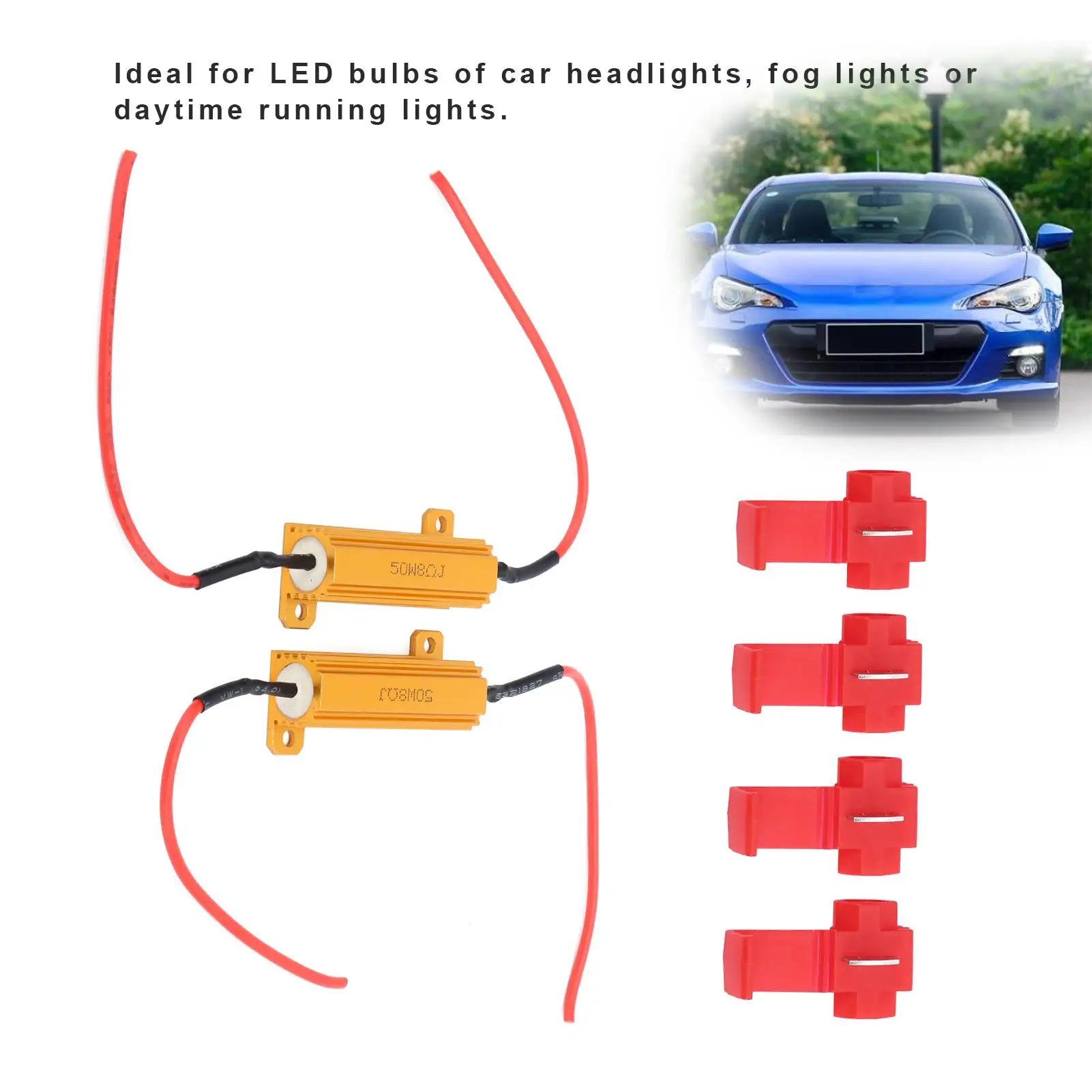 Lamp Load Resistor 50W LED Decoder 8&Omega; for replacement Parts