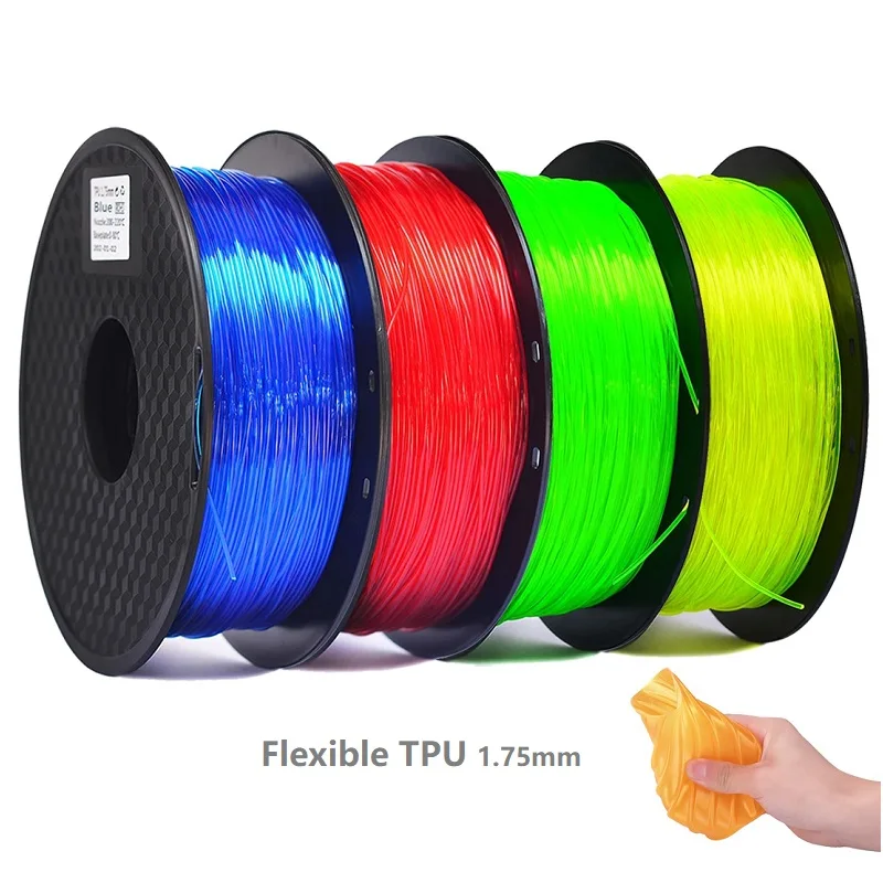 3D Printing Flexible Filament TPU 1kg Filamento 1 75mm Filament 250g Rainbow Filament Glowing 3D Printing